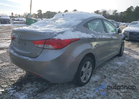 2013 Hyundai Elantra Gls from USA, damaged, VIN KMHDH4AE1DU891910